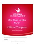 Official Template VA One-Stop Center MOU March 2024 1
